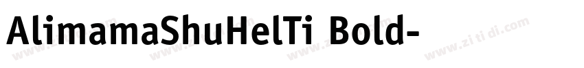 AlimamaShuHelTi Bold字体转换